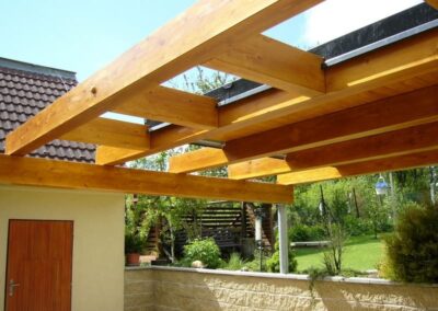 Dřevěná pergola